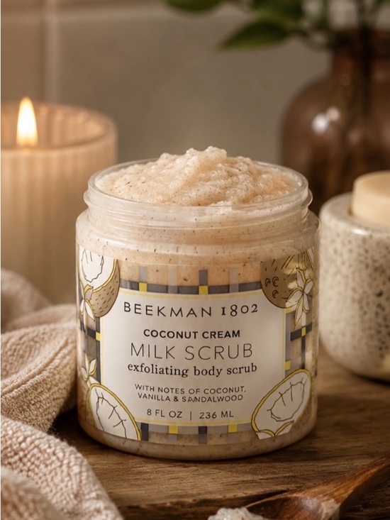 Beekman 1802 Other - Beekman 1802 Coconut Cream Milk Scrub — Cream and Gold Label